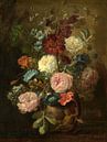 Vase of Flowers, Jan van Huysum by Masterful Masters thumbnail
