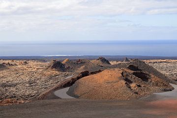 Timanfaya Maan landschap op Lanzarote, Spanje