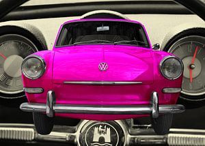 VW 1500 en rose sur aRi F. Huber