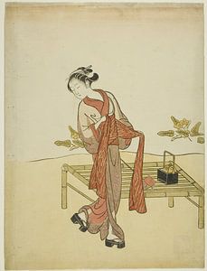 Suzuki Harunobu  - By the Stream