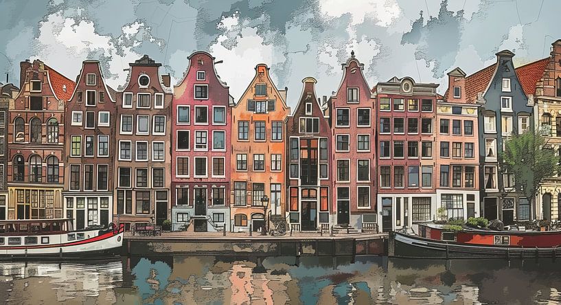 Amsterdamer Gemälde von Kunst Laune