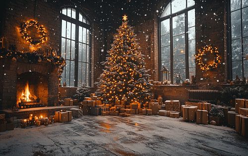 Gezellige kersthaard