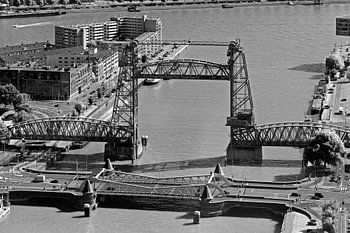 De Hef zwart / wit te Rotterdam
