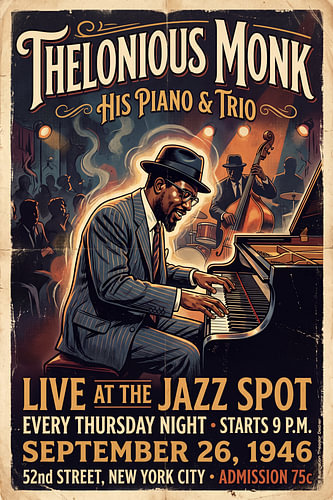 Thelonious Monk – En concert sur Ted Decker