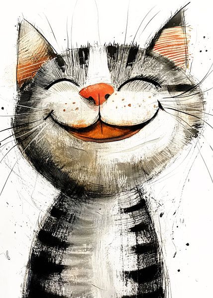 Drawing cat animal art 6 #cat by JBJart Justyna Jaszke