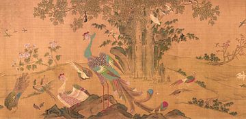 Hundert Vögel beten die Phönixe an, Xu Xi