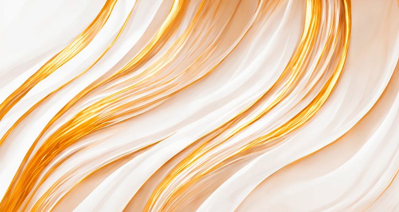 Weiß mit Gelb Gold von Mustafa Kurnaz