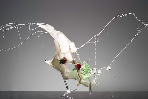 Lait de verre brisé