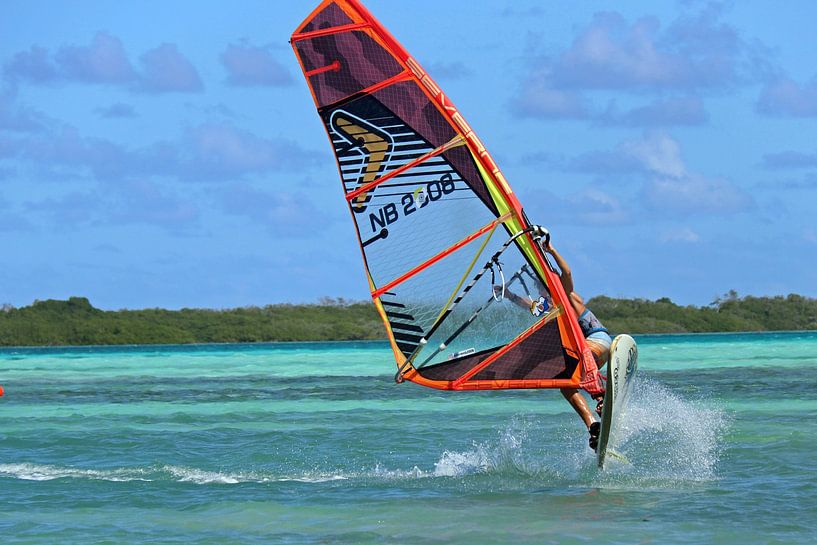 Winsurfen Sorobon Bonaire von Silvia Weenink