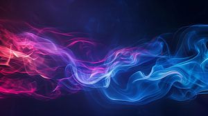 Colourful smoke on a dark background by de-nue-pic