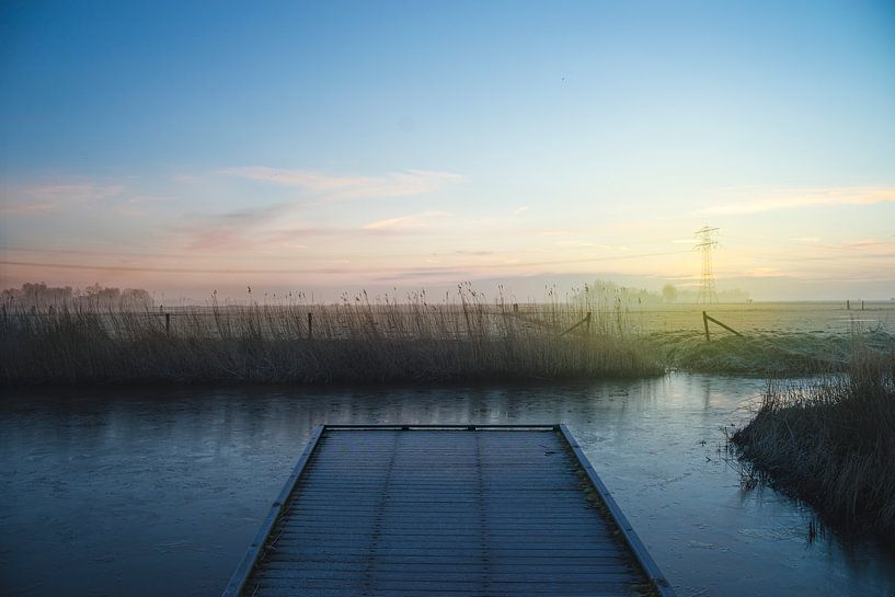 Lever du soleil par l'eau par Creacas