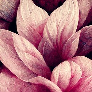 Floral vintage rosa, stilvolle florale Design kreativ von Color Square