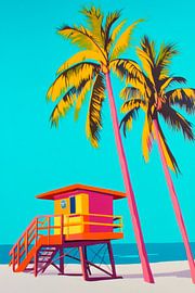 Strandhaus Paradies von Poster Art Shop