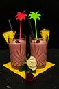 Himbeer- und Ananas-Kokosnuss-Cocktail mit Rum. von Babetts Bildergalerie Miniaturansicht