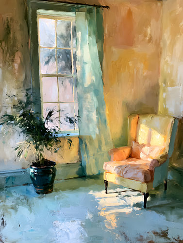 Sunlit Reading Corner