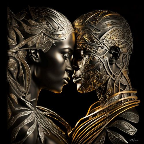 liefde in goud en zilver