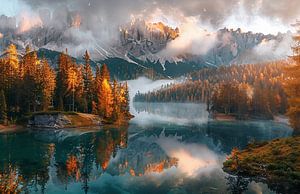 Magische Berge im Herbstglanz