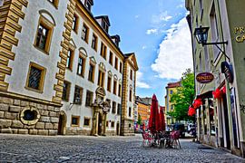 Rathausplatz Regensburg mit Historischem Ratskeller von Roith Fotografie