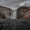 Skogafoss IJsland van Leon Brouwer