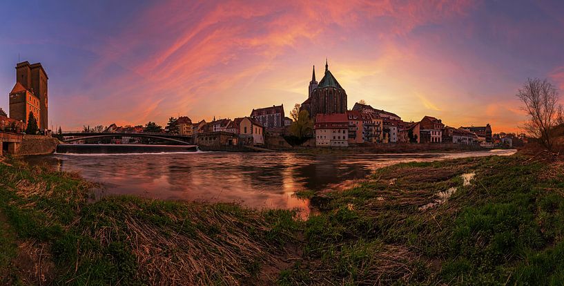 Görlitz im Sonnenuntergang von Frank Herrmann