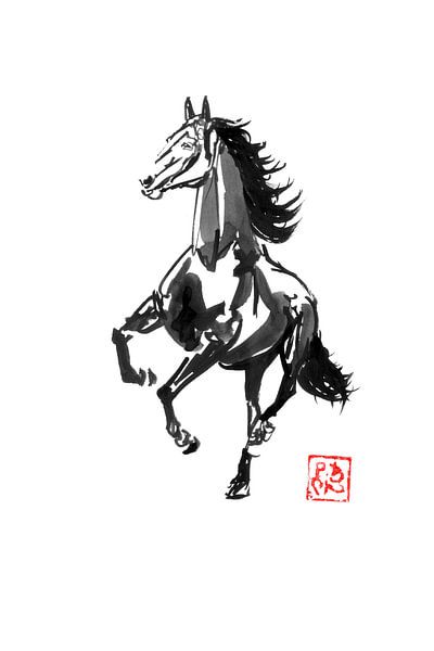 running horse wild von Péchane Sumie