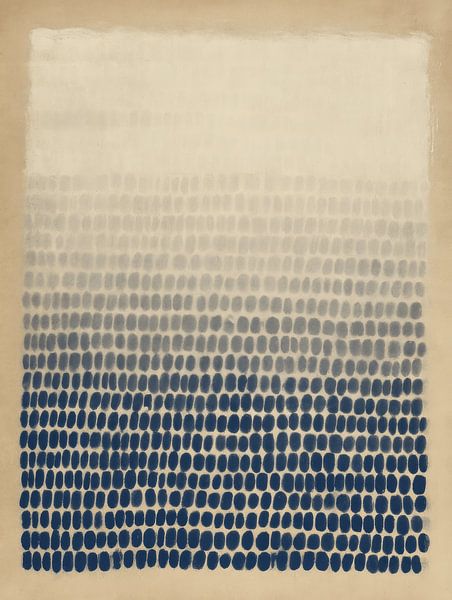 Indigo Drift van Japandi Art Studio