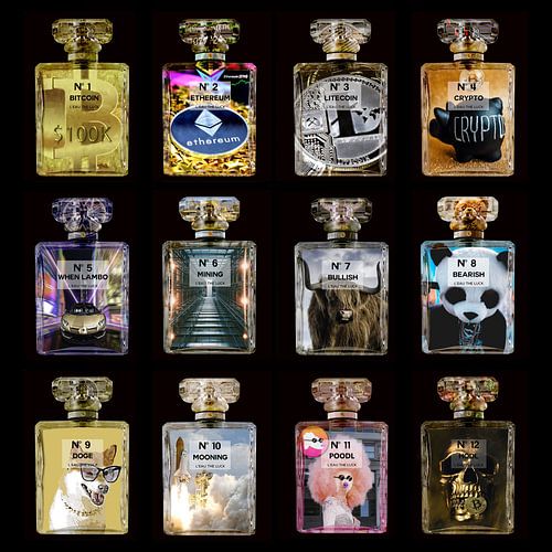 Crypto art in a bottle