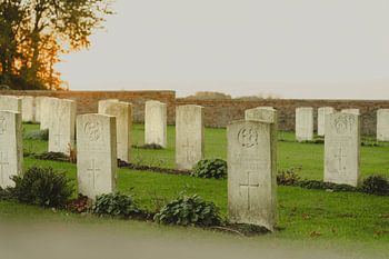 Repos éternel au coucher du soleil