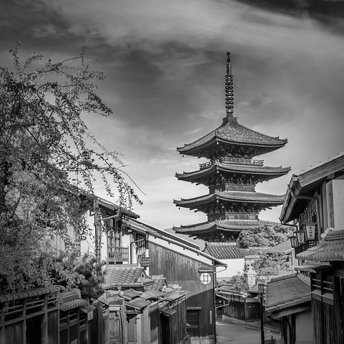 Yasaka-pagode in historisch Kyoto | monochroom