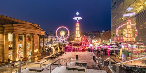 Christmas market at the Schlossplatz in Stuttgart