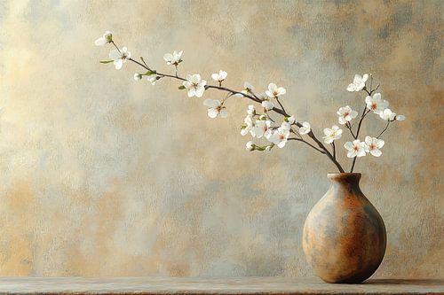 Japandi-Blüte in Erdtönen ii 