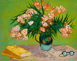 Stilleven met oleander en boeken van Vincent van Gogh van STUDIO ARTSY