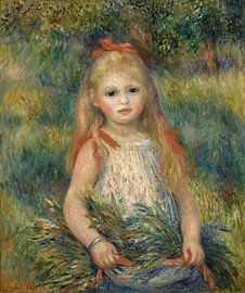 Mädchen mit Blumen, Pierre-Auguste Renoir