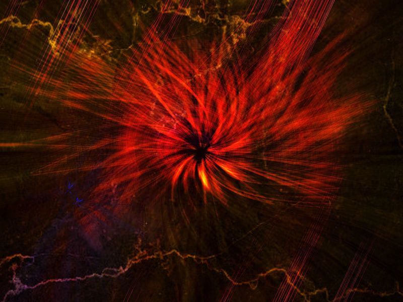 ABSTRAKTE KUNST : DER ROTE WEG von Photoart-Naegele