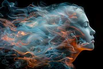 cheveux dans le vent