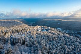 Bad Wildbad in het Zwarte Woud vanuit vogelperspectief van Werner Dieterich