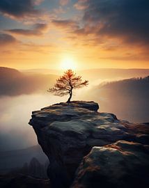 Sunrise in the mountains