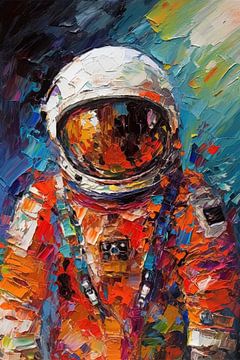 Bunte Astronautin von Bert Nijholt
