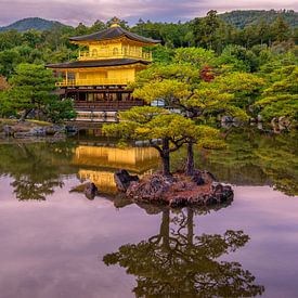 Kinkaku-ji: Gouden Glorie in de Schemering van Teun Ruijters