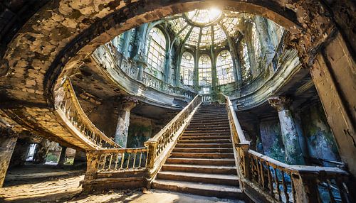 Lost place staircase