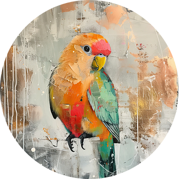 Schilderij Papegaai Kleurrijk