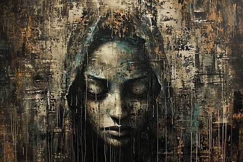 Texture du visage de la femme | Portrait de femme moderne