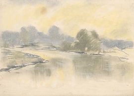 The Waag in the Mist (1934) by Zoltán Palugyay