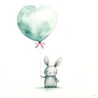 Konijntje met ballon