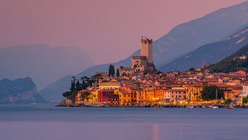 Abend in Malcesine, Gardasee, Italien