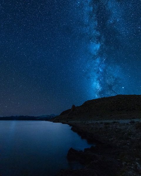 Voie lactée sur le lac tibétain par Rudmer Hoekstra