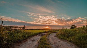 Path to the sunset by R Smallenbroek