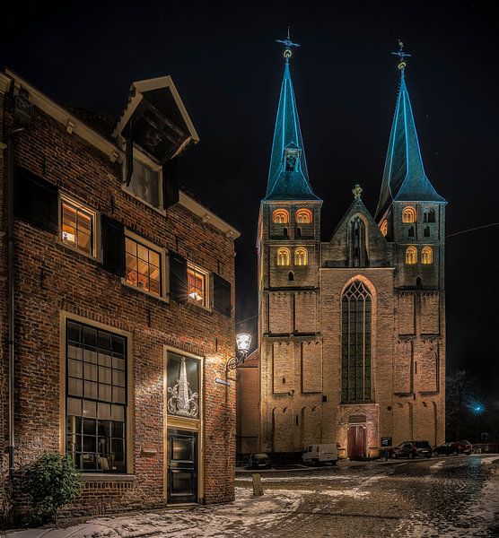 Bergkerk vu de Bergstraat à Deventer (les Pays-Bas) par Ardi Mulder