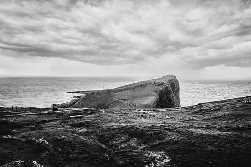 Neist Point in Groot-Brittannië. Panorama Cliffs in Schotland. Isle of Skye Idylle en rust
