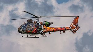 Luftfahrzeug der Erdbewaffnung SA-342M Gazelle.